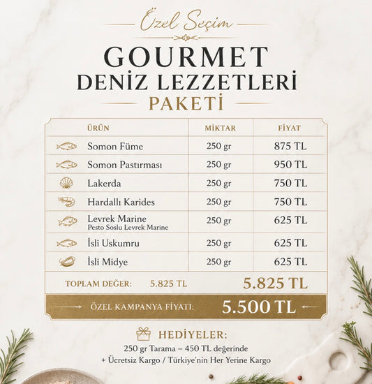 Gurme Kampanya Menüsü